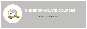 University of Limpopo Undergraduate Courses