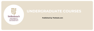 Stellenbosch University Undergraduate Courses