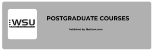 Walter Sisulu University Postgraduate Courses