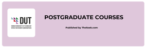 Durban University of Technology Postgraduate Courses